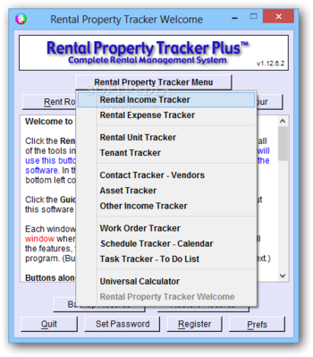 Portable Rental Property Tracker Plus screenshot