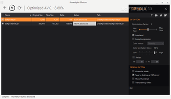 Portable Romeolight GIFmicro screenshot 2