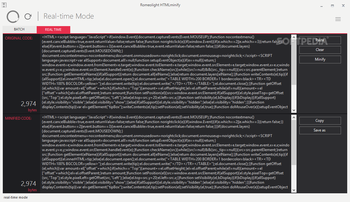 Portable Romeolight HTMLminify screenshot 2