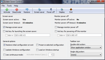 Portable Screen Saver Control screenshot
