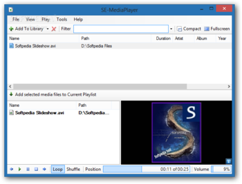 Portable SE-MediaPlayer screenshot