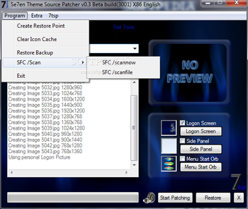 Portable Se7en Theme Source Patcher screenshot 2