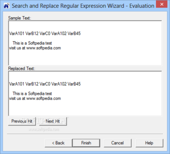 Portable Search and Replace Regular Expression Wizard screenshot 4