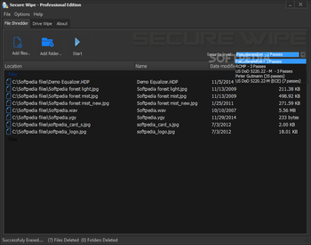 Portable Secure Wipe screenshot