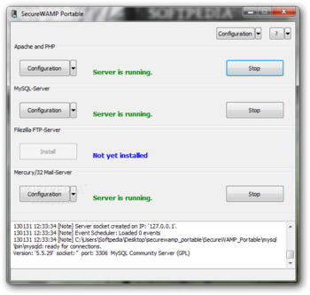 Portable SecureWAMP screenshot