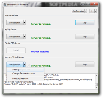 Portable SecureWAMP screenshot 4