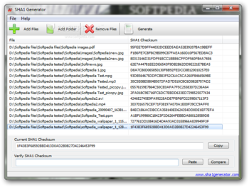 Portable SHA1 Generator screenshot