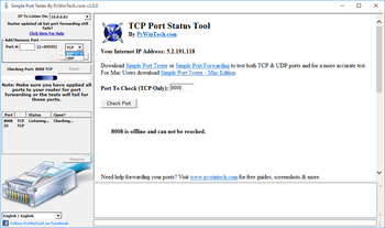 Portable Simple Port Tester screenshot