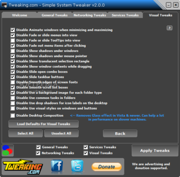 Portable Simple System Tweaker screenshot 4