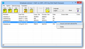 Portable Simplyzip screenshot