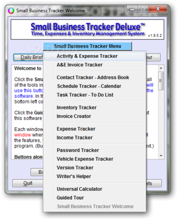 Portable Small Business Tracker Deluxe screenshot 4