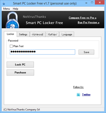 Portable Smart PC Locker screenshot