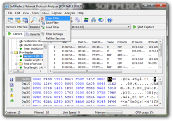 Portable SoftPerfect Network Protocol Analyzer screenshot 6