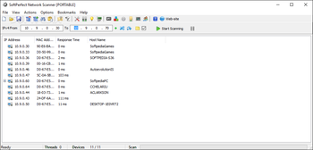 Portable SoftPerfect Network Scanner screenshot 1