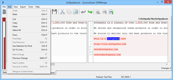 Portable SourceGear DiffMerge screenshot 3