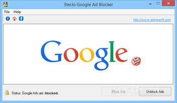 Portable SterJo Google Ad Blocker screenshot