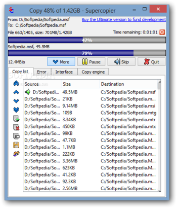 Portable Supercopier screenshot 2