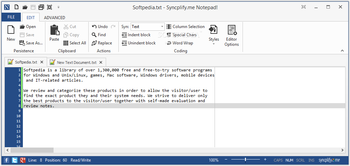 Portable Syncplify.me Notepad! screenshot