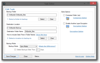Portable Synei Backup Manager screenshot 2