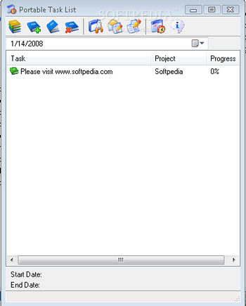 Portable Task List screenshot