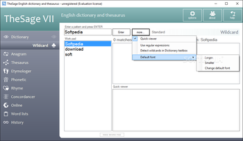 Portable TheSage English Dictionary and Thesaurus screenshot 2