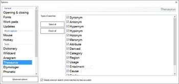 Portable TheSage English Dictionary and Thesaurus screenshot 20