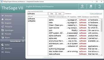 Portable TheSage English Dictionary and Thesaurus screenshot 8