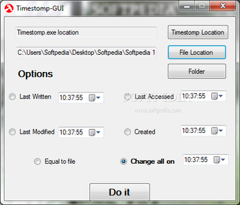 Portable Timestomp-GUI screenshot