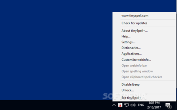 Portable tinySpell+ screenshot