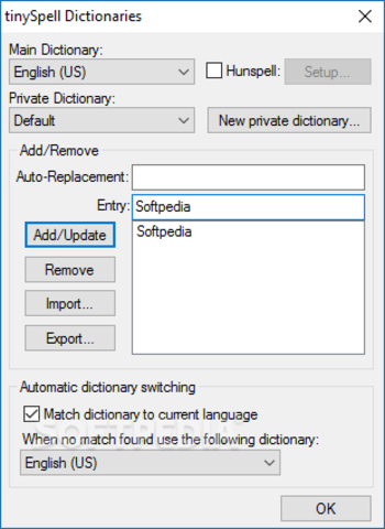 Portable tinySpell+ screenshot 2