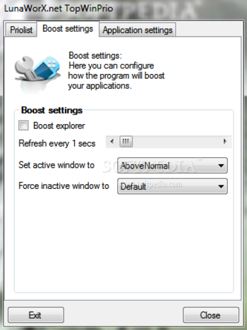 Portable TopWinPrio screenshot 2