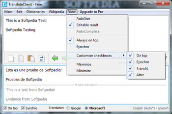 Portable TranslateClient screenshot 6