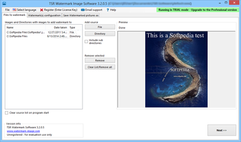 Portable TSR Watermark Image Software Pro screenshot