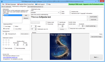 Portable TSR Watermark Image Software Pro screenshot 2