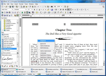 Portable U3-Smart Atlantis Word Processor screenshot