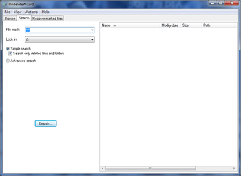 Portable UndeleteWizard screenshot 2