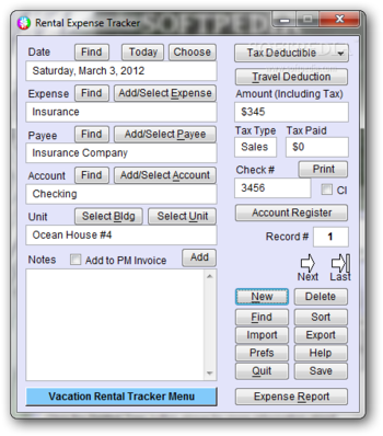 Portable Vacation Rental Tracker Plus screenshot 7