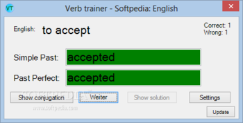 Portable Verb trainer screenshot 2