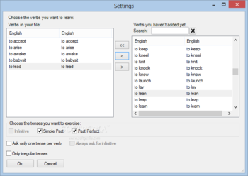 Portable Verb trainer screenshot 4