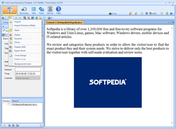 Portable Vole Word Reviewer Free Edition screenshot 2