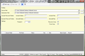Portable vXCopy screenshot