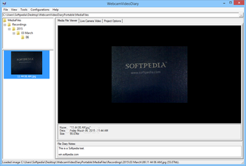 Portable WebcamVideoDiary screenshot 2