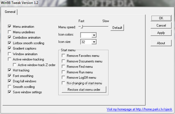 Portable Win98 Tweak screenshot