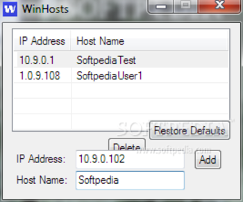 Portable WinHosts screenshot