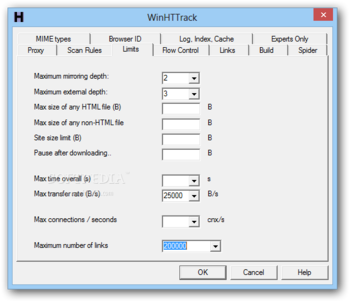 Portable WinHTTrack Website Copier screenshot 7