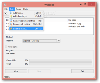 Portable WipeFile screenshot 3