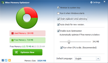 Portable Wise Memory Optimizer screenshot