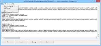 Portable WriteProcessMemory Monitor screenshot 2