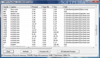 Portable WTY-ProcMon screenshot