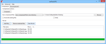 Portable wxPackJPG screenshot